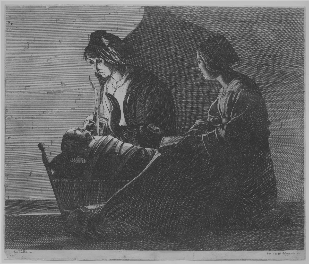 The Virgin and Child with Saint Anne by anonymous, print, 1600-1675