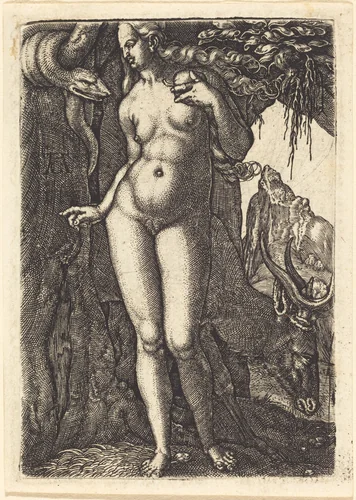 Eve by Heinrich Aldegrever, print, 1502-1561