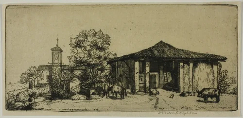 A Tuscan Farm by Donald Shaw MacLaughlan, print, 1904