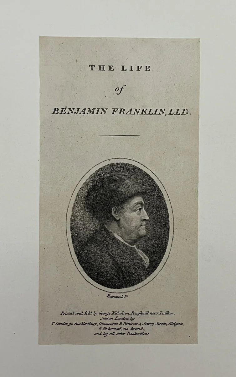 Benjamin Franklin by Hopwood, other, 1800-1899