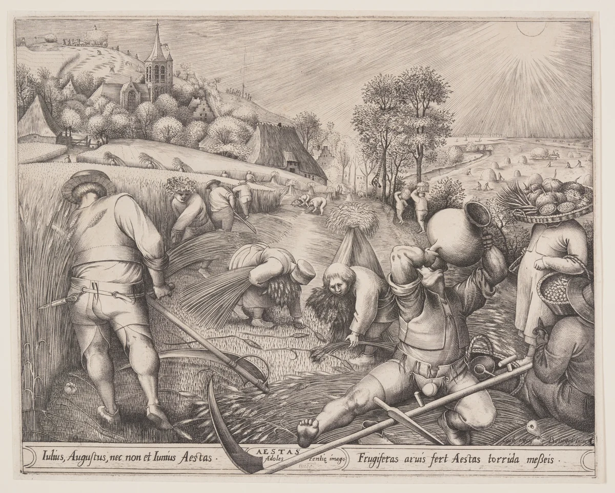 Summer by Pieter van der Heyden
Pieter Bruegel, print, 1565-1575
