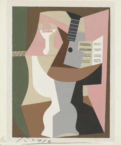 Still Life from the series Dix Pochoirs by Pablo Picasso, print, 1921