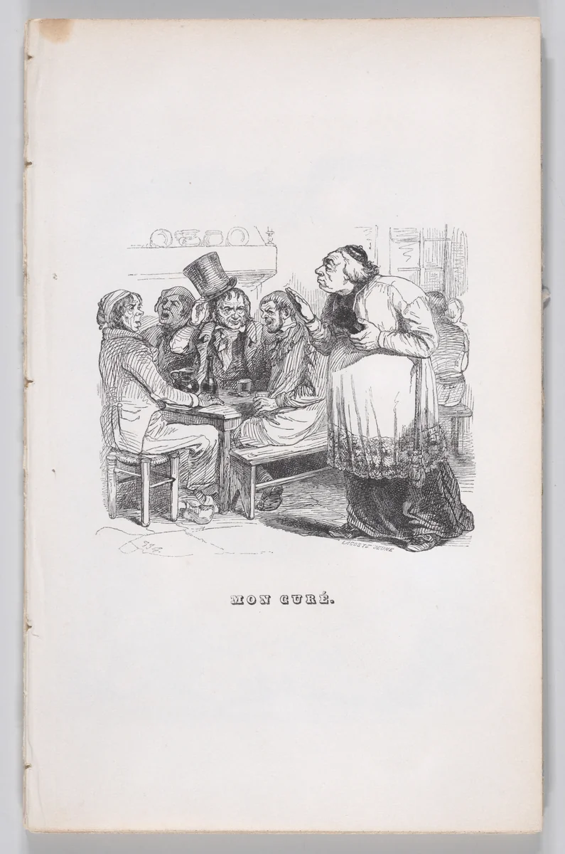 My Cure, from "The Complete Works of Béranger" by J. J. Grandville, print, 1836
