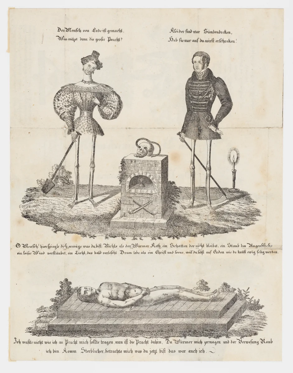 A Letter to Me and You (Memento Mori) by anonymous, other, 1855-1865