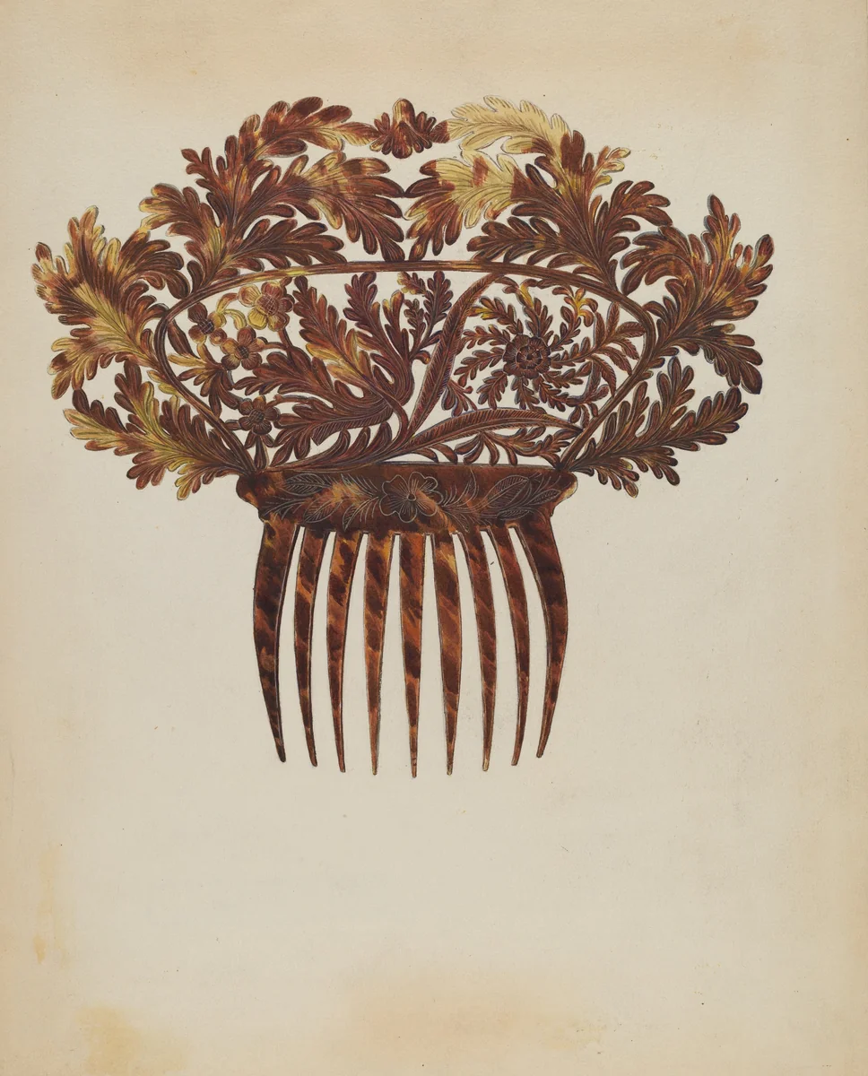 Comb by Jessie M Benge, index of american design, 1937