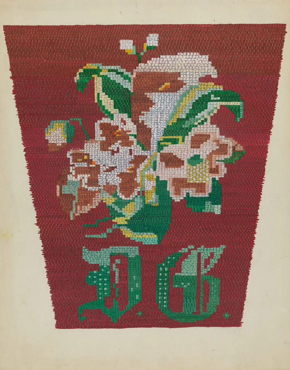 Chair Seat by Mabel Ritter, index of american design, 1937