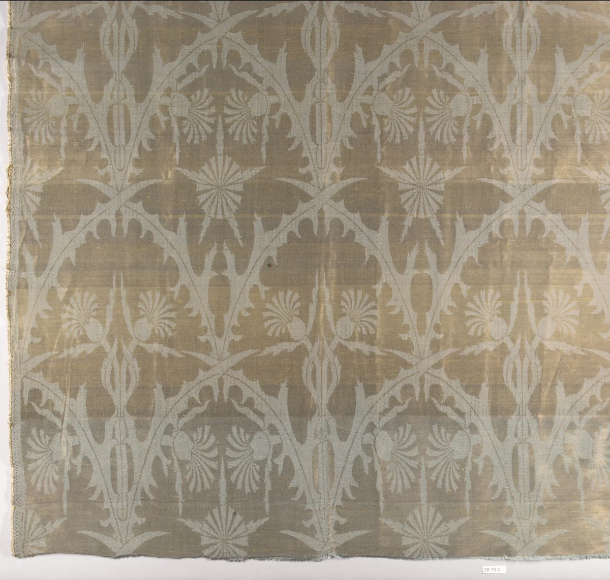 Thistle textile by Tiffany & Wheeler, artwork, 1876-1886