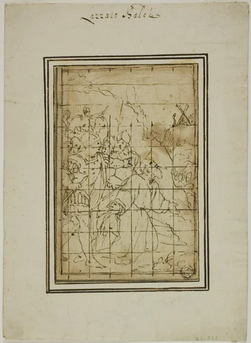 Saint Andrew Led to Martyrdom by Niccolò Circignani, drawing, 1537-1596