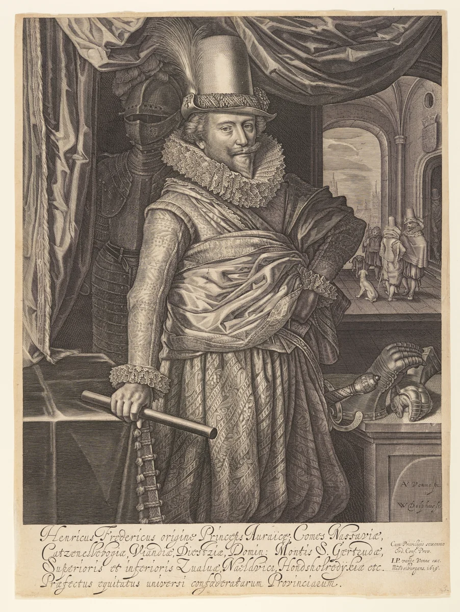 Frederik Hendrik, Prince of Orange-Nassau by Willem Jacobsz Delff, print, 1618-1619
