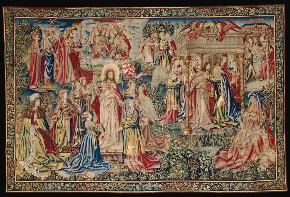 The Resurrection from The Allegory of the Redemption of Man by Unknown Artist, textile, 1490-1520