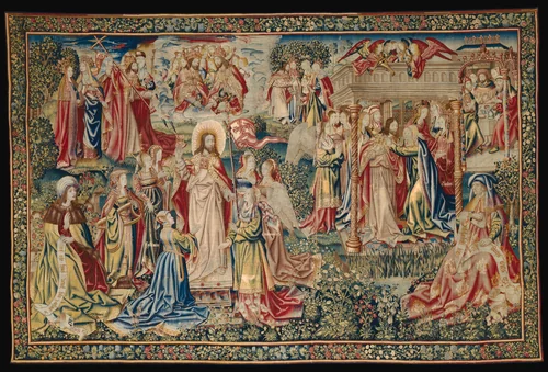 The Resurrection from The Allegory of the Redemption of Man by Unknown Artist, textile, 1490-1520