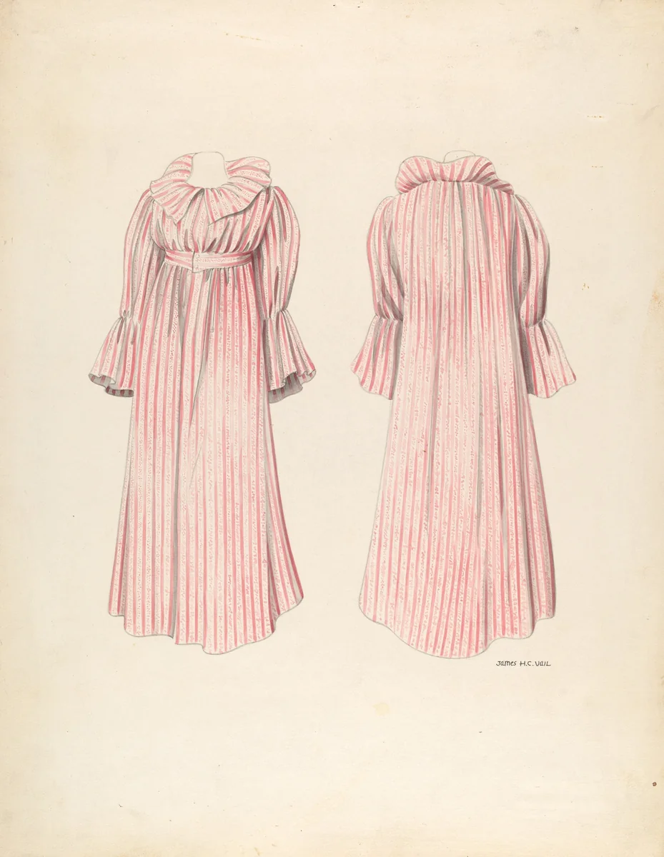 Girl's Wrapper by James H.C. Vail, index of american design, 1937