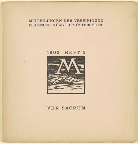 Ver Sacrum [6th year, issue 5, March 1903] by Karl Müller, volume, 1903