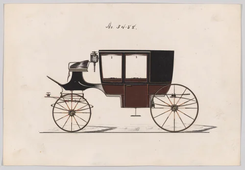 Coach #3488 by Brewster & Co., drawing, 1879