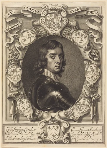 John Mordaunt, Viscount Mordaunt by William Faithorne; Robert Walker, print, 1616-1691