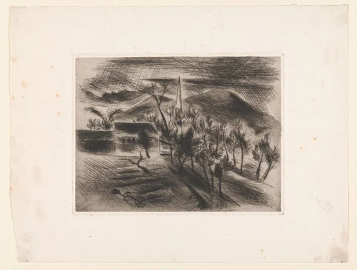 Landscape - (Woodstock) by Yasuo Kuniyoshi, print, 1936