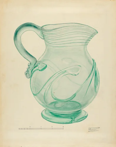 Pitcher by Frank Fumagalli, index of american design, 1940