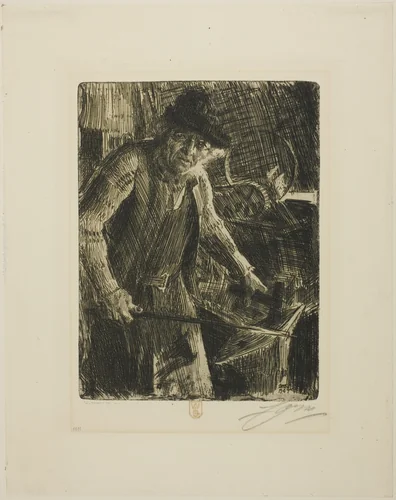 The Master-Smith by Anders Zorn, print, 1907
