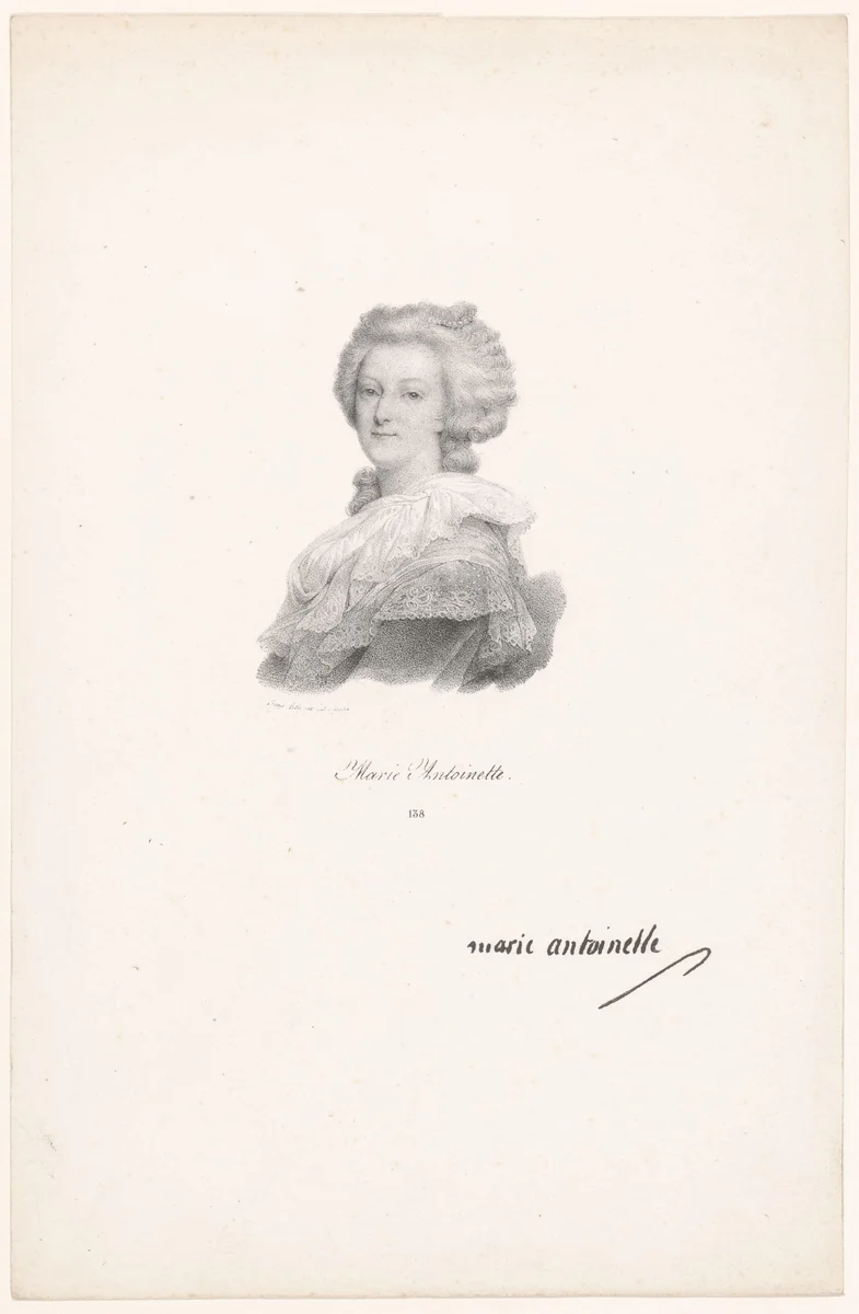 Portret van Marie Antoinette van Oostenrijk by anonymous, print, 1818-1842