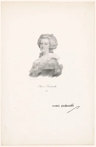Portret van Marie Antoinette van Oostenrijk by anonymous, print, 1818-1842