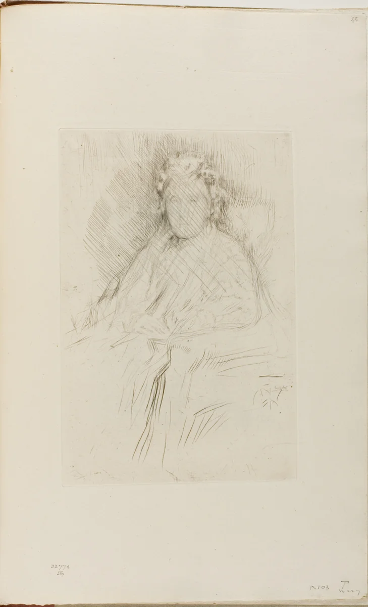 Mrs Leyland, Sr. by James McNeill Whistler, print, 1874-1875
