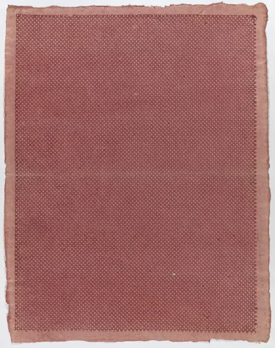 Sheet with an overall honeycomb pattern by anonymous, print, 1775-1875