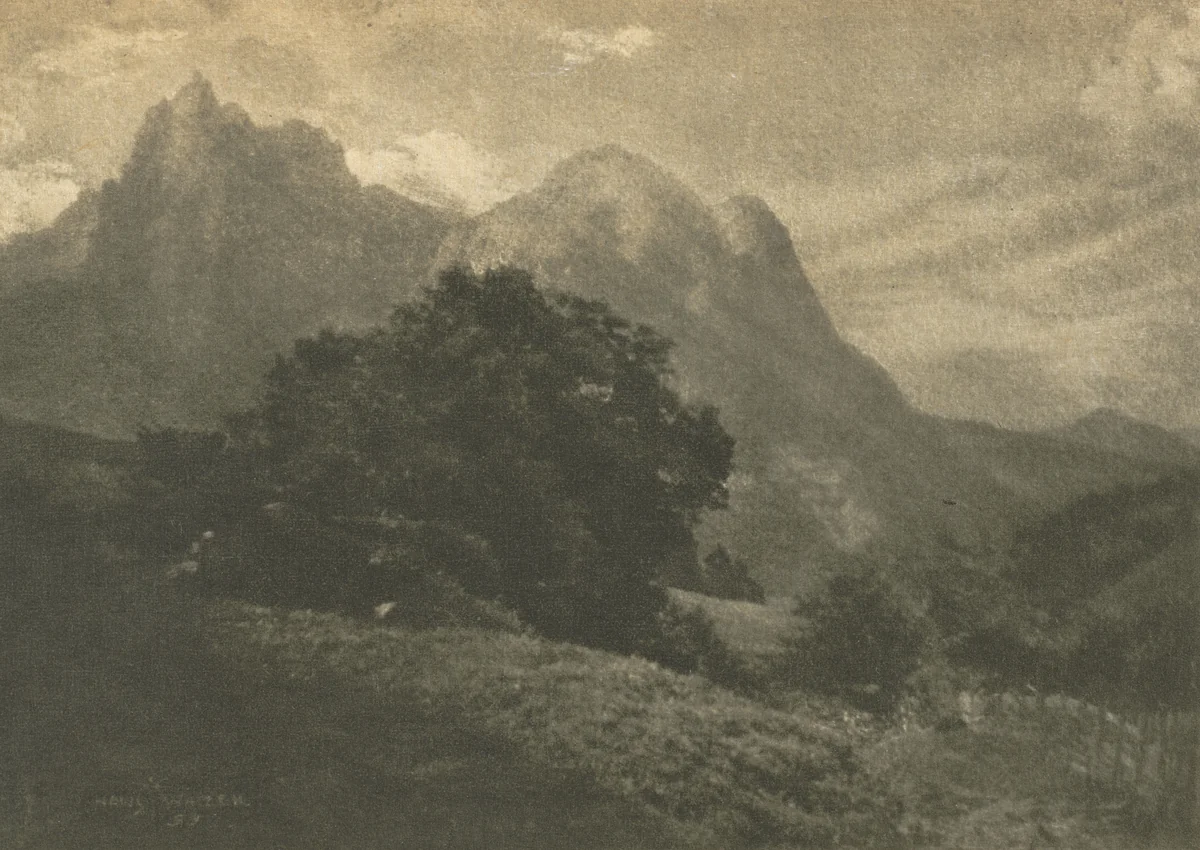Camera Work: Mountain Landscape by Hans Watzek, book, 1906