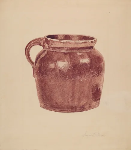 Bean Pot by Georgine E. Mason, index of american design, 1939
