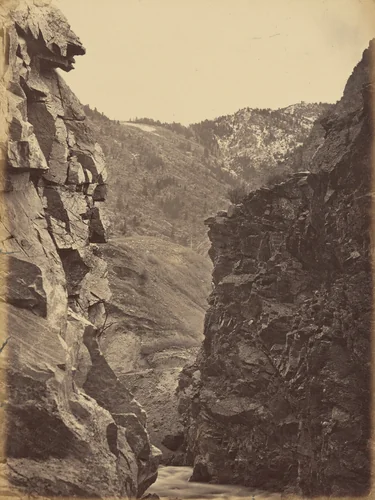 Plate 40. Devil's Gate, Weber Canon by Andrew Joseph Russell, photograph, 1869