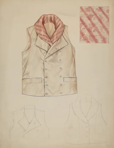 Vest by Lillian Causey, index of american design, 1937