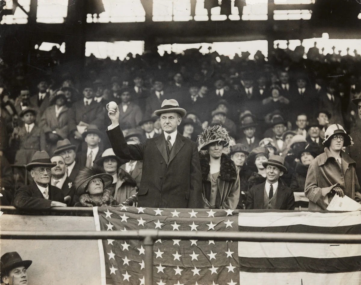 President Coolidge Opens the Baseball Season in Washington by Times Wide World Photos, photograph, 1924