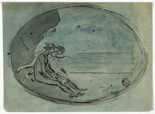 Mercury Watching Sunset by Unknown Artist, drawing, 1700-1799