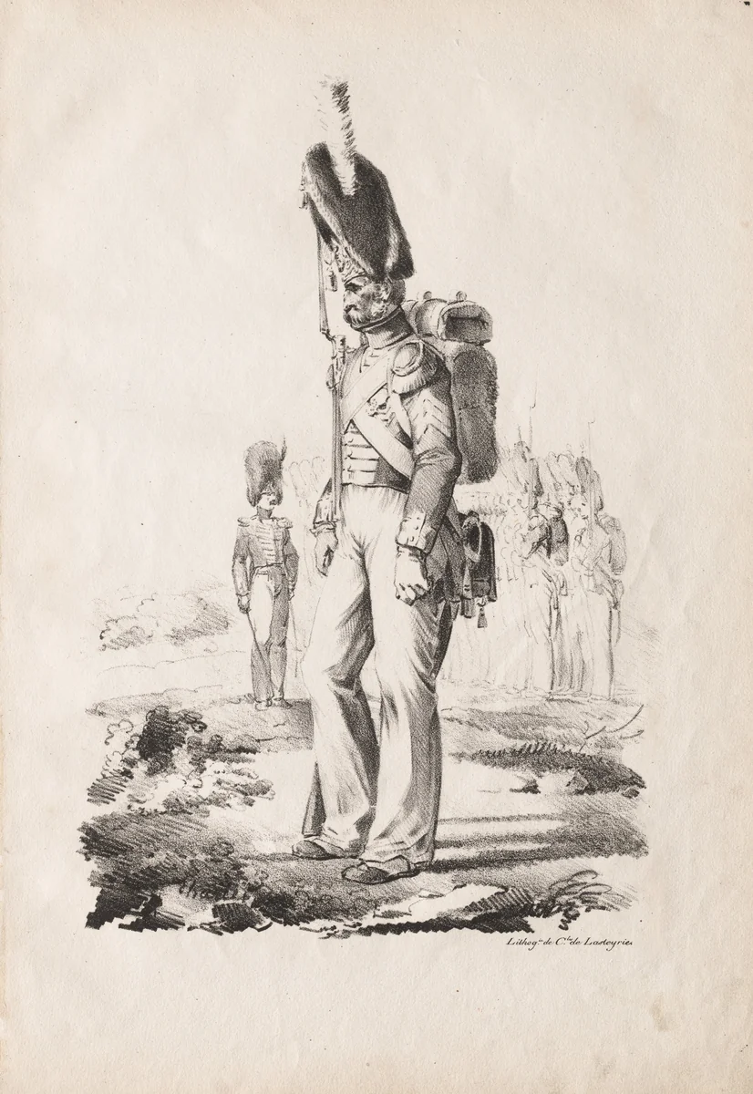 Military Costumes: Infantry Sargent by Nicolas Toussaint Charlet, print, 1817-1818