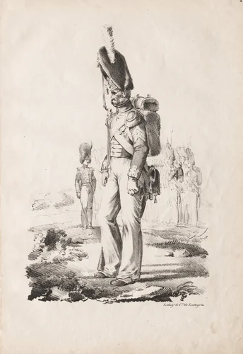 Military Costumes: Infantry Sargent by Nicolas Toussaint Charlet, print, 1817-1818