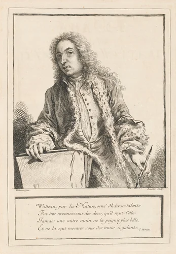 Figures de différents caractères, de Paysages, et d'Etudes dessinées d'après nature par Antoine Watteau (volume I) by Antoine Watteau, volume, 1721-1731