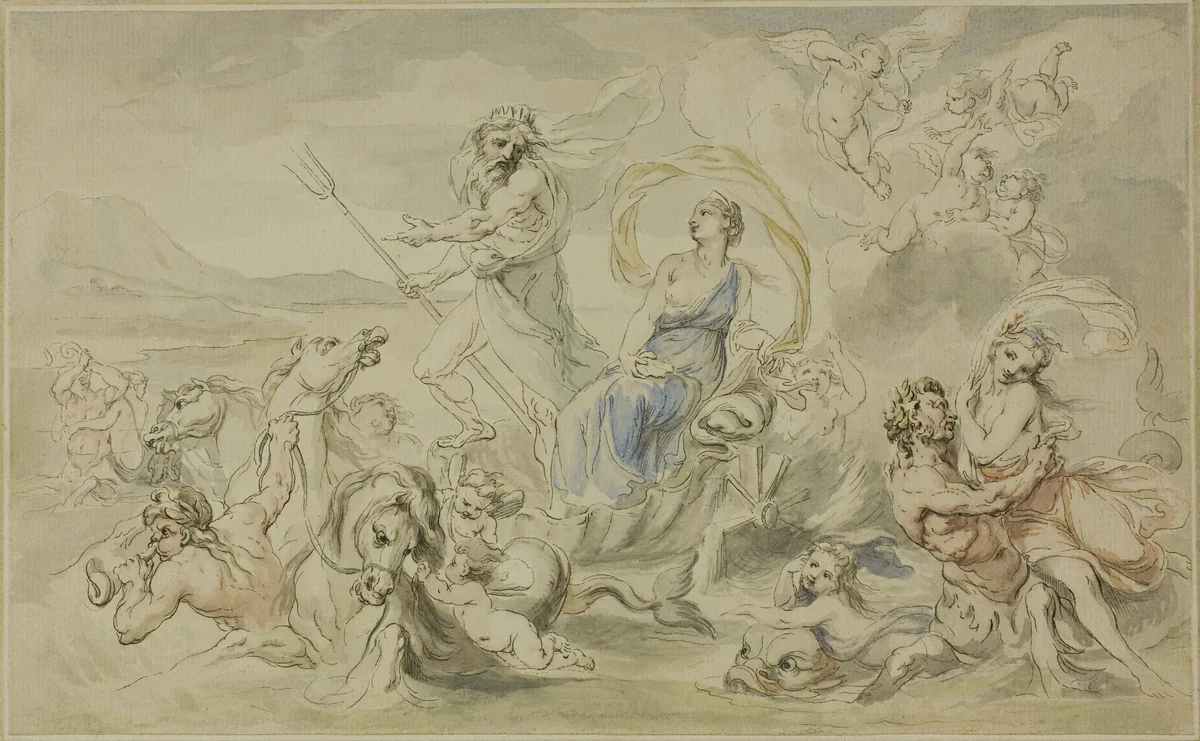 Triumph of Neptune by Giovanni Battista Cipriani, painting, 1747-1785