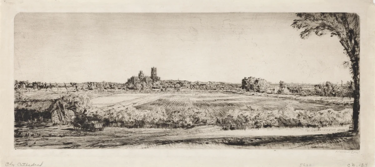 Ely Cathedral by Muirhead Bone, print, 1903
