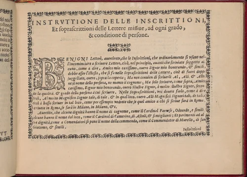 Ghirlanda: Di sei vaghi fiori scielti da piu famosi Giardini d'Italia, page 4 (recto) by Pietro Paulo Tozzi, book, 1604
