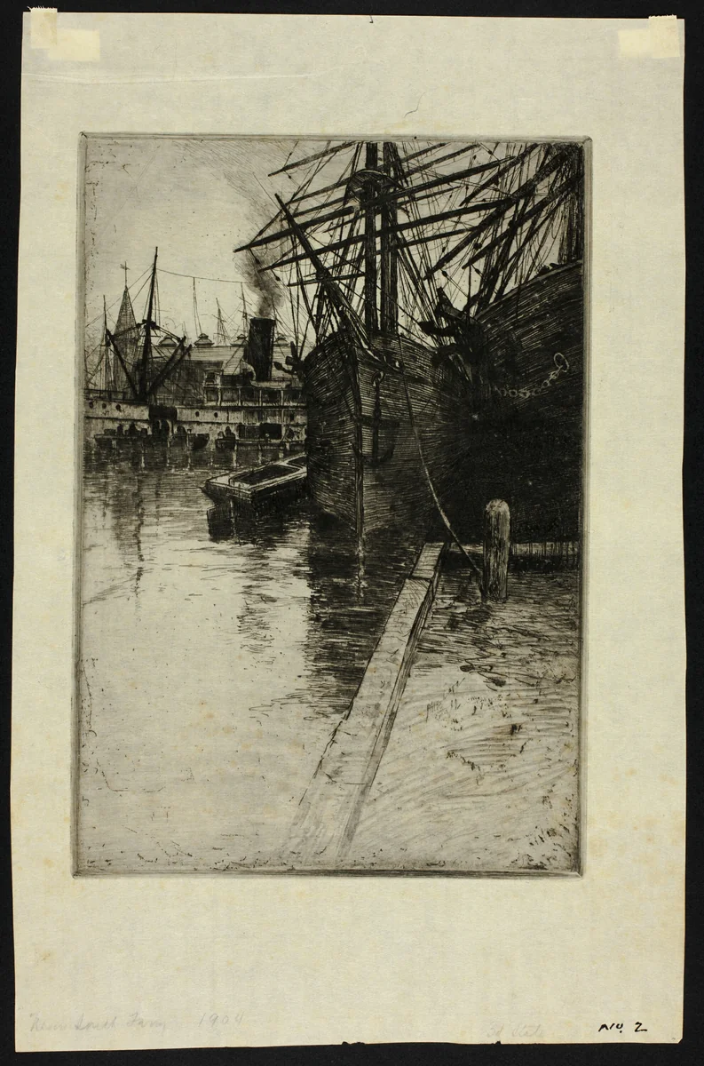 New South Ferry by Charles Frederick William Mielatz, print, 1904