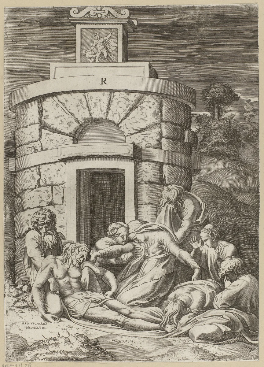 Bewening by Unknown, print, 1548