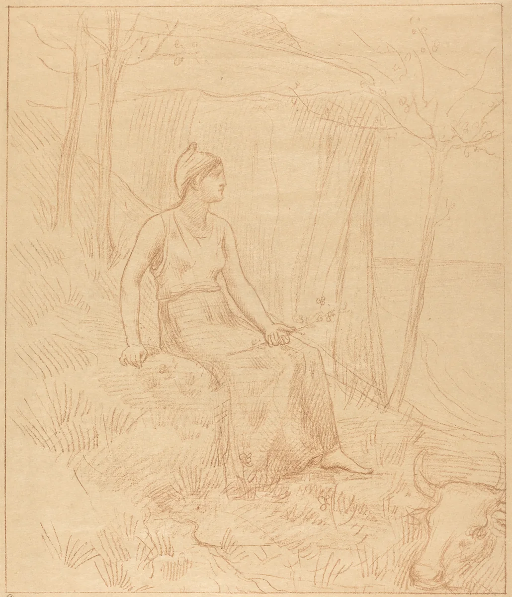 Normandie (Normandy) by Pierre Puvis de Chavannes, print, 1893