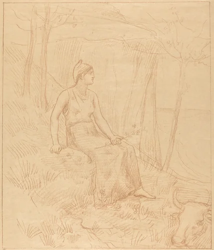 Normandie (Normandy) by Pierre Puvis de Chavannes, print, 1893