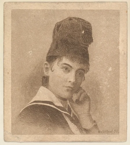 Portrait, from the Women's Portraits series (N198) issued by Wm. S. Kimball & Co. by William S. Kimball & Company, print, 1889