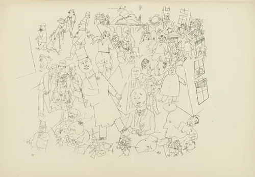 Bürgerliche Welt (plate, folio 23) from Ecce Homo by George Grosz, illustrated book, 1922