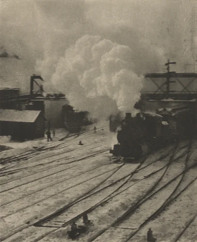 Snapshot—In the New York Central Yards by Alfred Stieglitz, photograph, 1903