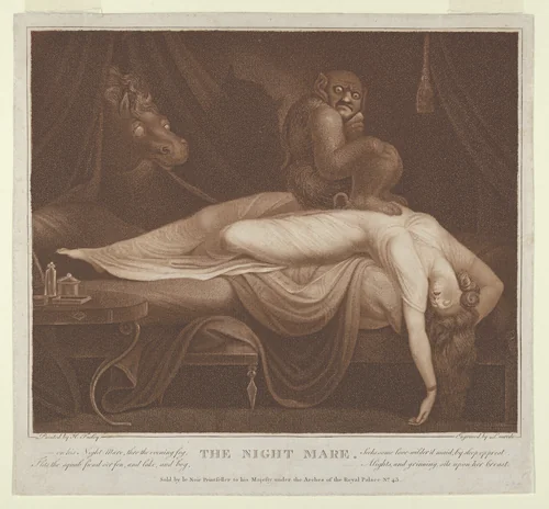 The Night Mare by Laurede, print, 1782