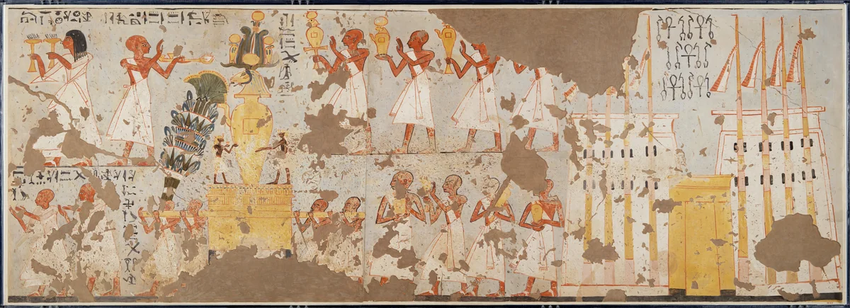 Procession from the Temple of Amun by Charles K. Wilkinson, artwork, -1279--1213