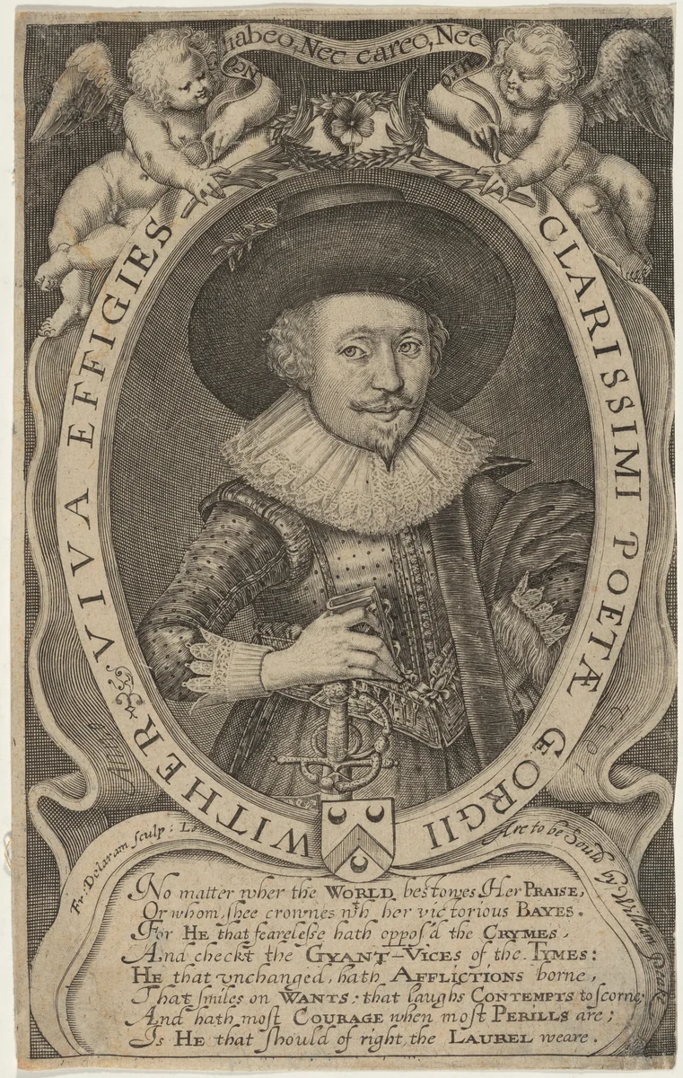 Georgii Wither (George Wither) by Francis Delaram, print, 1590-1627