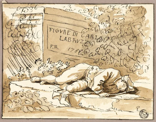 After Frontispiece to 'Figure' by Carlo Labruzzi, drawing, 1788-1818