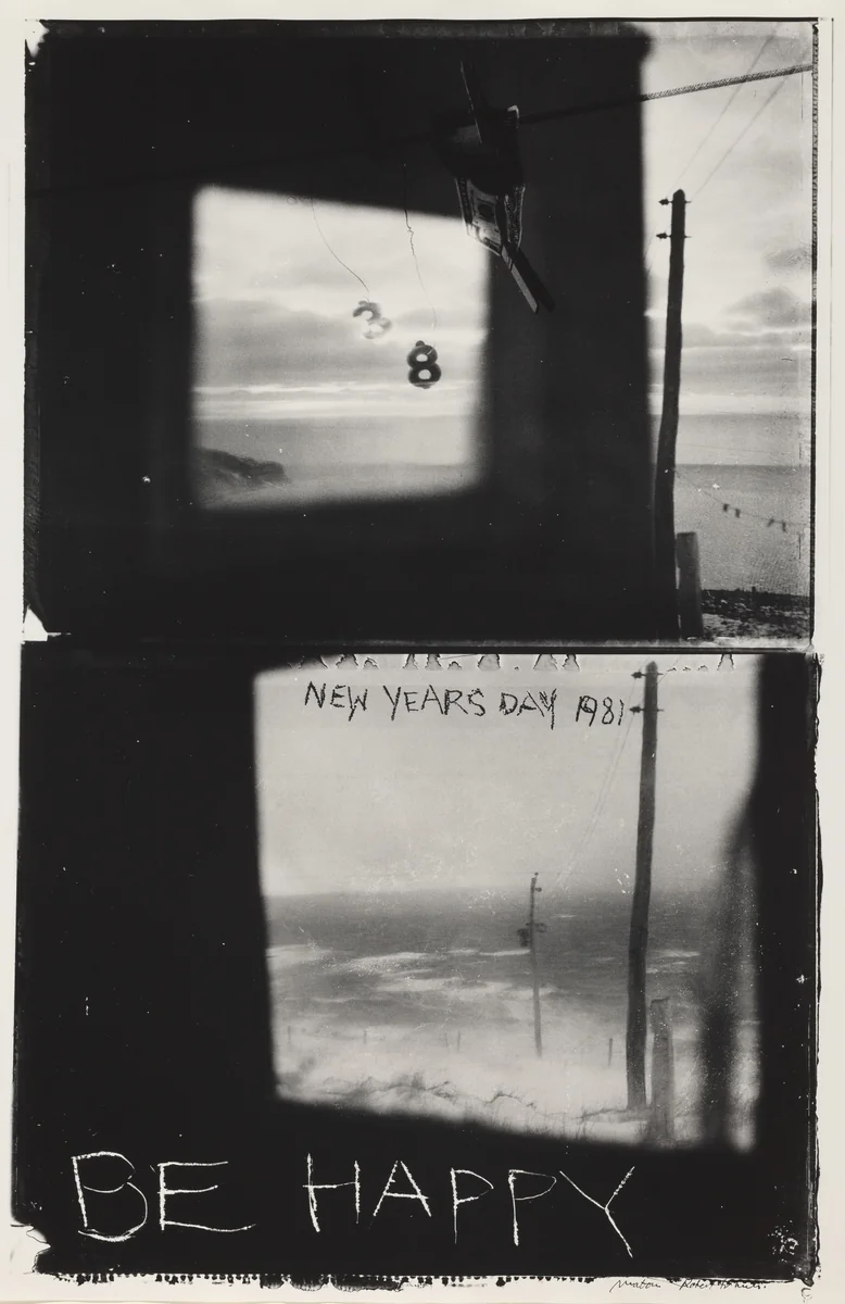 New Year's Day/Be Happy by Robert Frank, photograph, 1981
